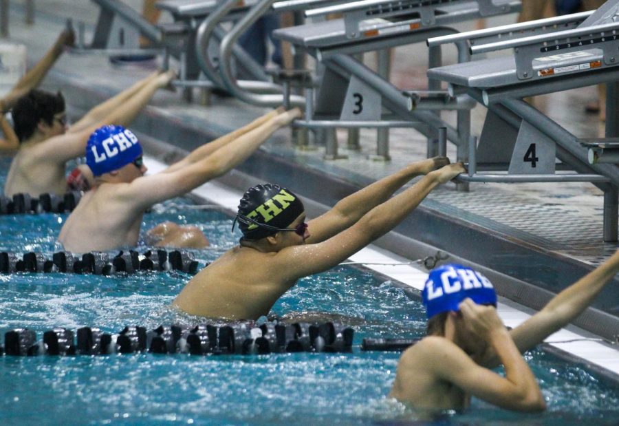 On Sept. 21st the FHN Swim Team competed in a meet at the St. Peters Rec-Plex against Lutheran HS.