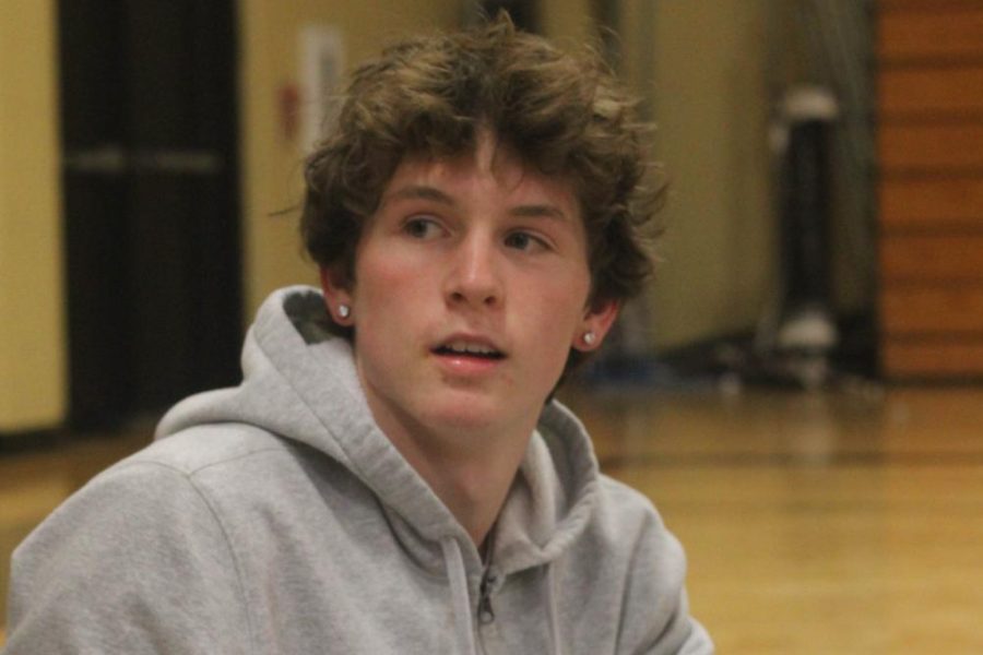 Brandon Reale holds a pair of Air Jordan 4. Reale is a senior at FHN and plays basketball for the boys varsity team. He started collecting shoes at the age of 13