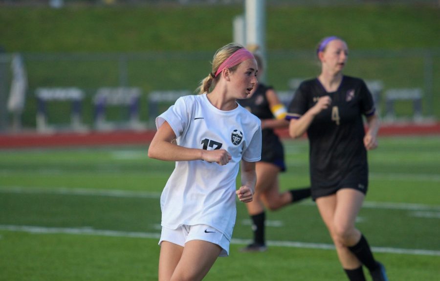 The Varisty Lady Knights soccer team wins 1-0 against Fort Zumwalt West.