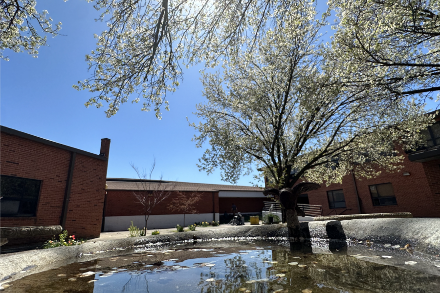 The Main Office Courtyard stands solitary at the center of FHN 