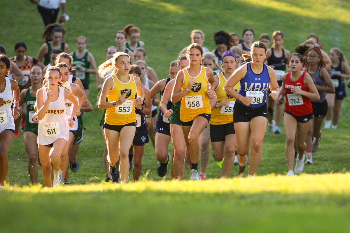 On Sept. 15, the FHN cross country team took to Sioux Passage Park to compete at a meet along with over
20 schools in the area. All of the varsity girls medaled, while sophomore Natalie Gill went on to win first place in the JV girls race.