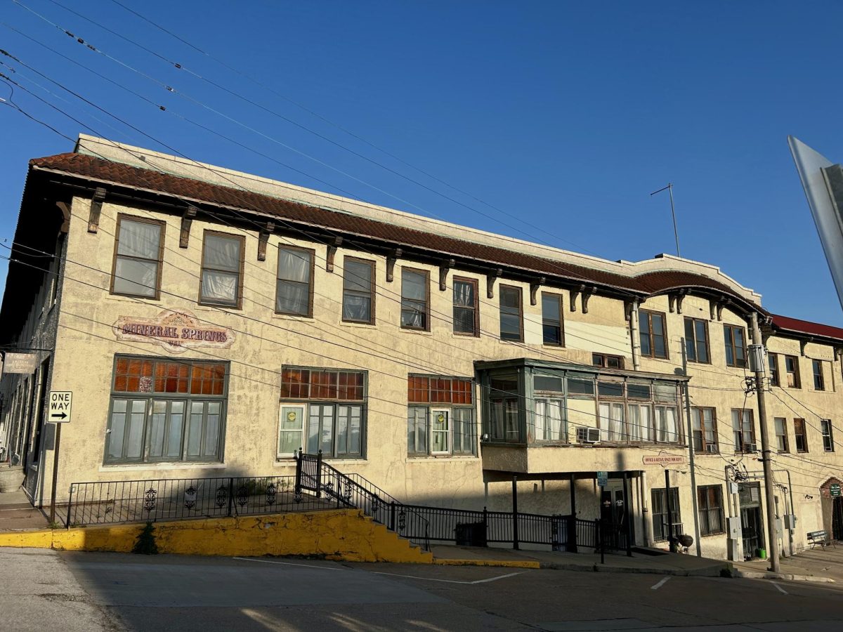 Built over a decade ago, the Mineral Springs Hotel sits on the edge of the Mississippi river in Alton, Illinois. The hotel has become a place of attraction to tourists and visitors, offering a multitude of shops and haunted tours.