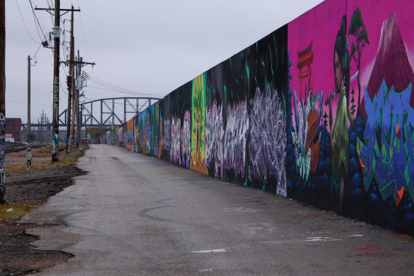 The Mural Mile spans 2.2 miles just south of the St. Louis Arch. The art piece is a product of graffiti artists from all over the country coming together during a 1997 art event called “Paint Louis”