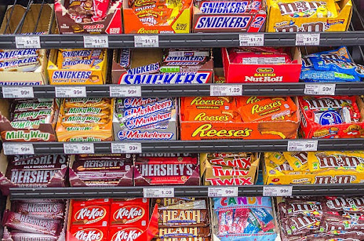 Minnesota, United States - November 15th, 2014: A representation of the biggest candy variations commonly found in stores across the U.S.