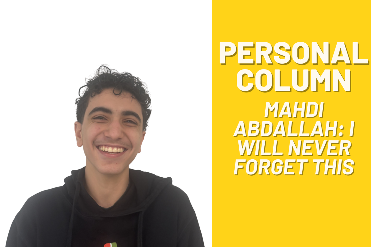 Column: I Will Never Forget this